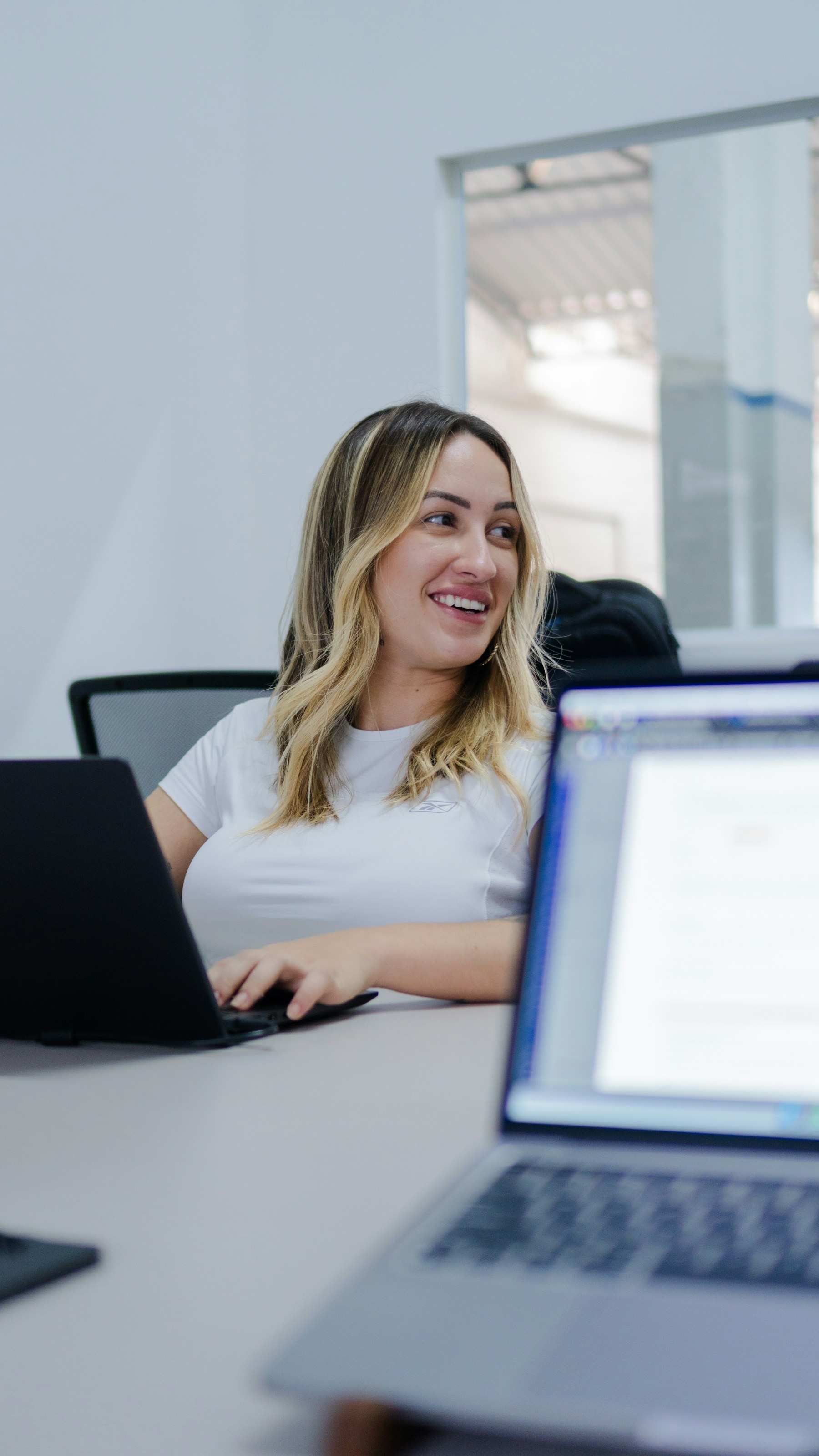 Entrepreneur researching business opportunities on a laptop